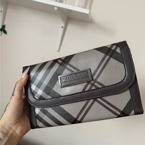 Gray and Black Women's Clutch